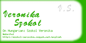 veronika szokol business card